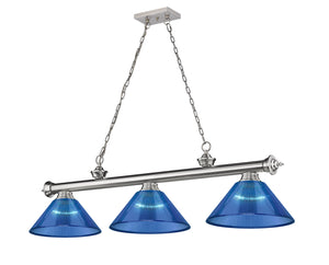 Z-Lite - 2306-3BN-ARDB - Three Light Billiard - Cordon - Brushed Nickel