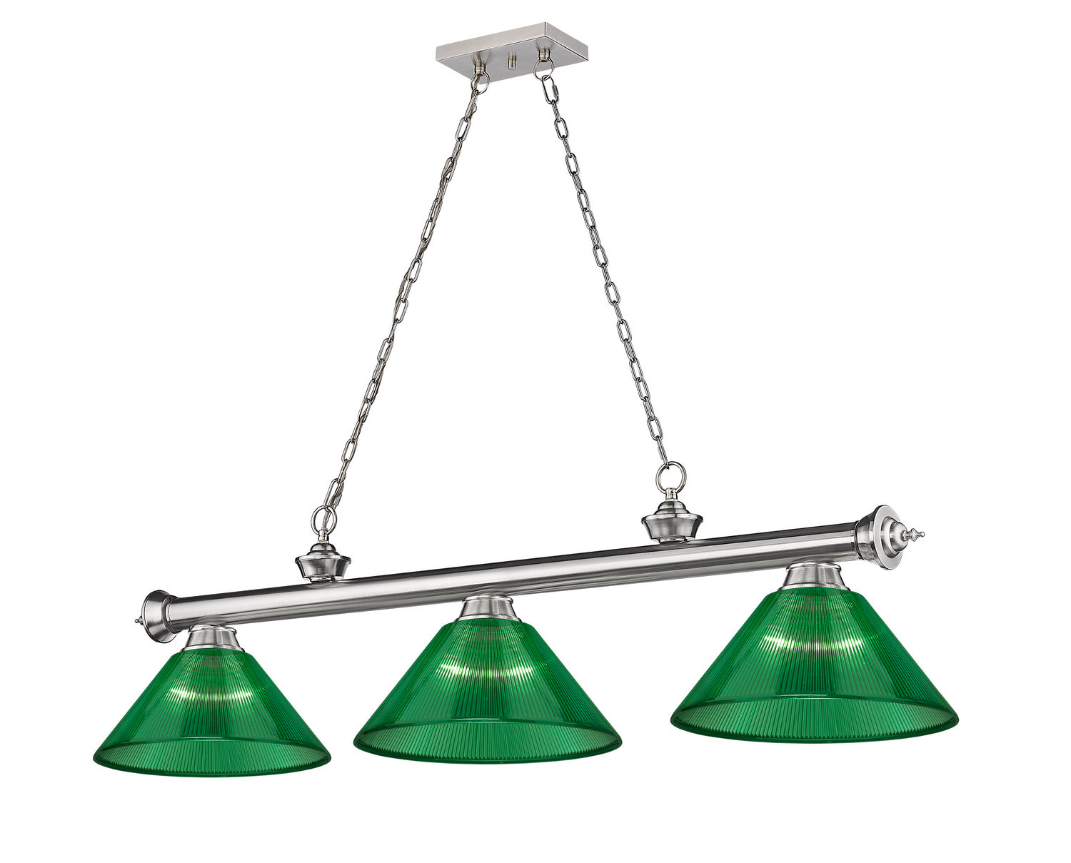 Z-Lite - 2306-3BN-ARG - Three Light Billiard - Cordon - Brushed Nickel