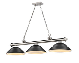 Z-Lite - 2306-3BN-SMB - Three Light Billiard - Cordon - Brushed Nickel