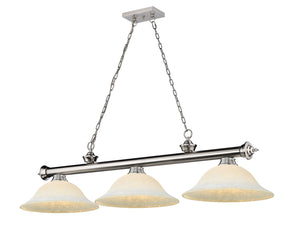 Z-Lite - 2306-3BN-WM16 - Three Light Billiard - Cordon - Brushed Nickel