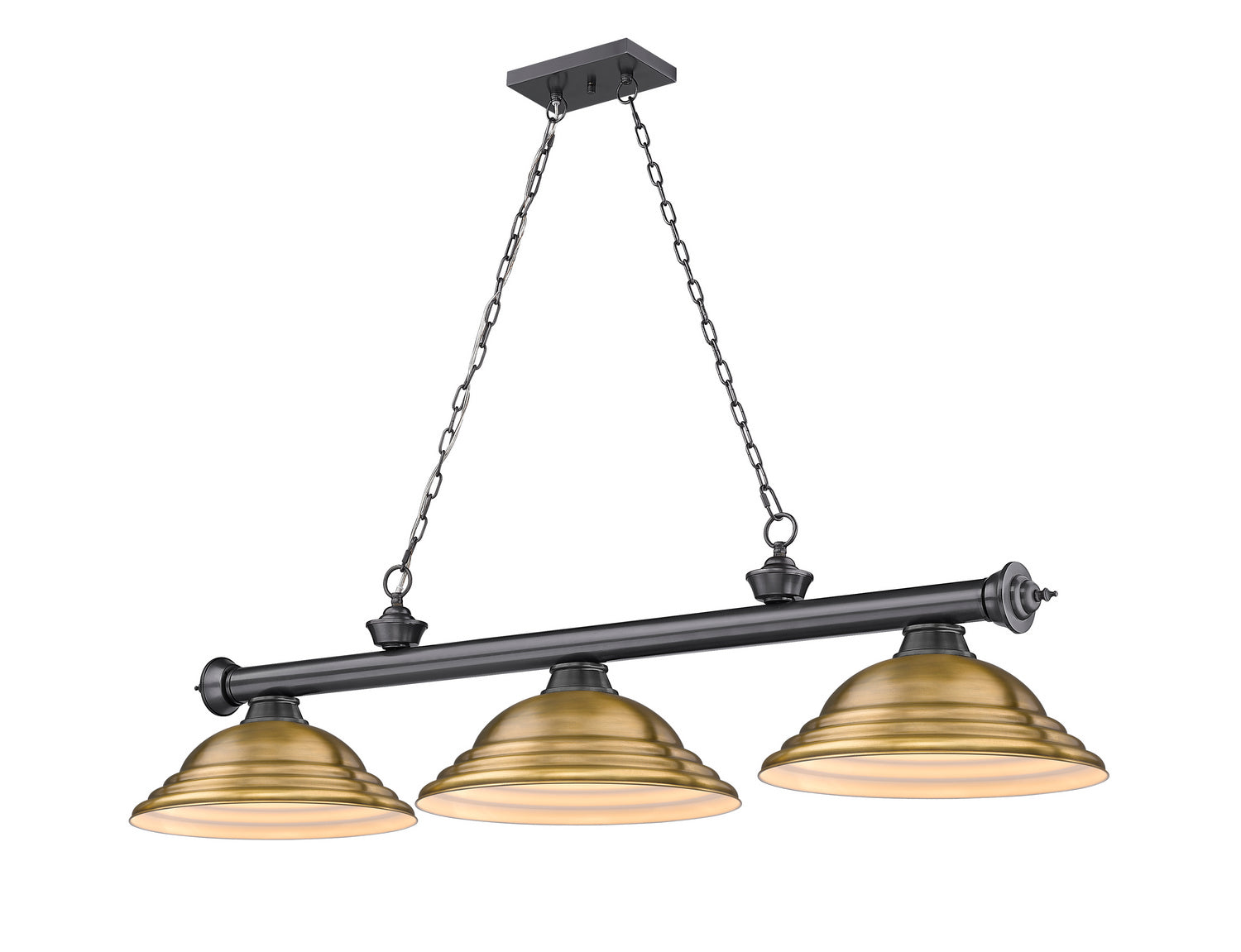 Z-Lite - 2306-3BP-SRB - Three Light Billiard - Cordon - Bronze Plate