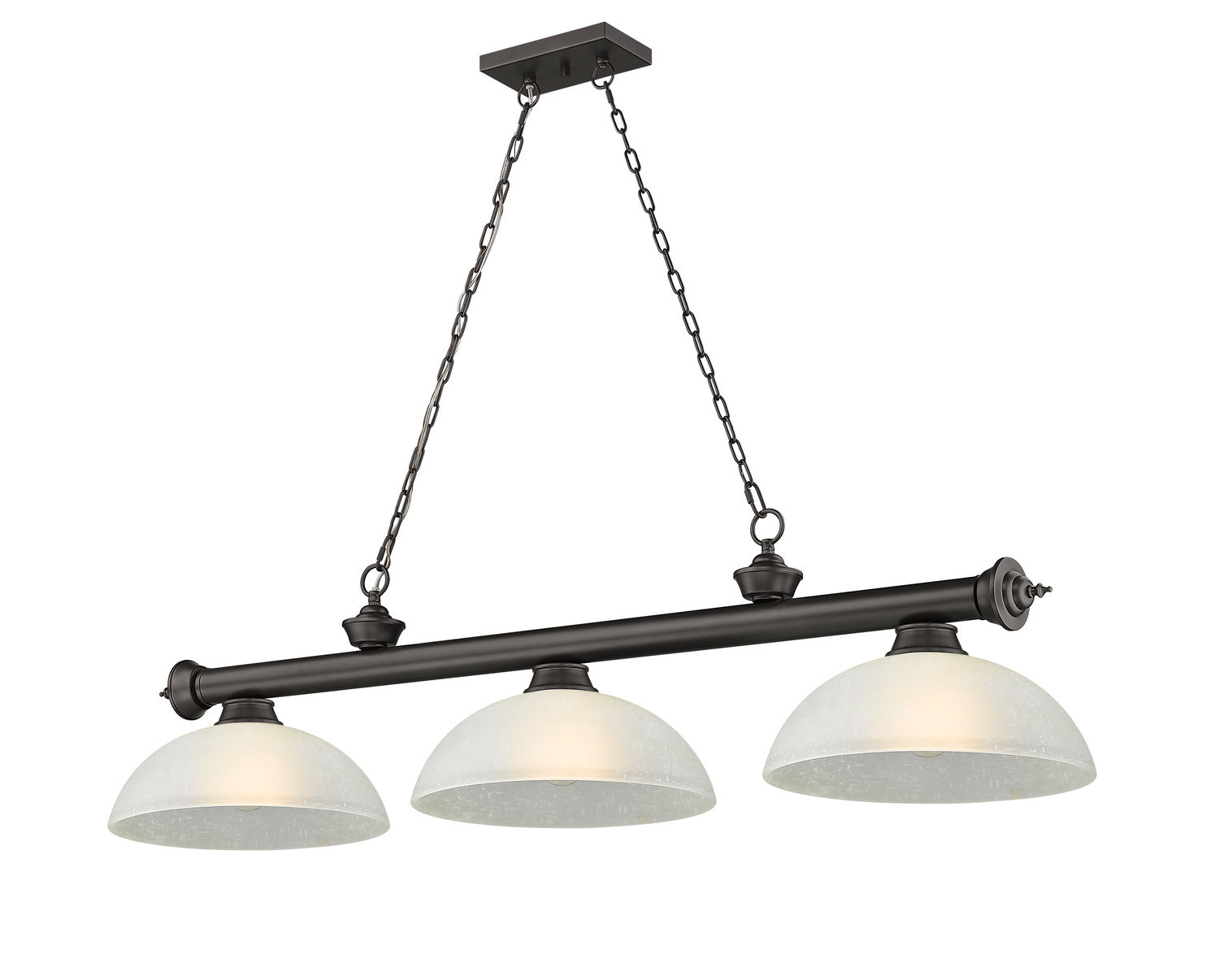 Z-Lite - 2306-3BRZ-DWL14 - Three Light Billiard - Cordon - Bronze