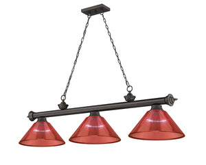 Z-Lite - 2306-3BRZ-PRD - Three Light Billiard - Cordon - Bronze