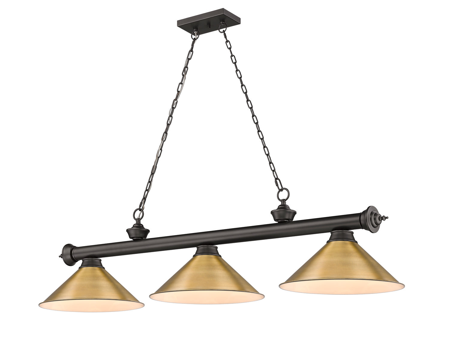 Z-Lite - 2306-3BRZ-RB15 - Three Light Billiard - Cordon - Bronze