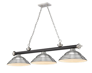 Z-Lite - 2306-3MB-BN-SBN - Three Light Billiard - Cordon - Matte Black + Brushed Nickel