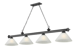 Z-Lite - 2306-4BP-AWL14 - Four Light Billiard - Cordon - Bronze Plate