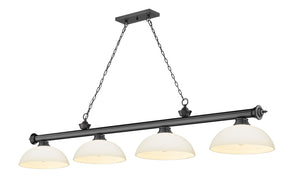 Z-Lite - 2306-4BP-DMO14 - Four Light Billiard - Cordon - Bronze Plate