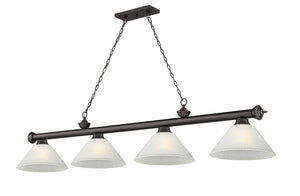 Z-Lite - 2306-4BRZ-AWL14 - Four Light Billiard - Cordon - Bronze