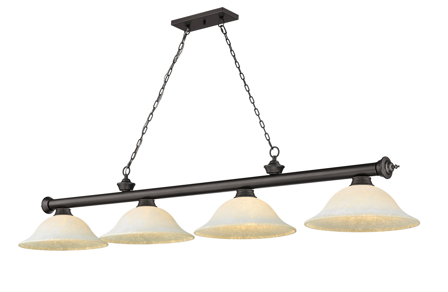 Z-Lite - 2306-4BRZ-WM16 - Four Light Billiard - Cordon - Bronze