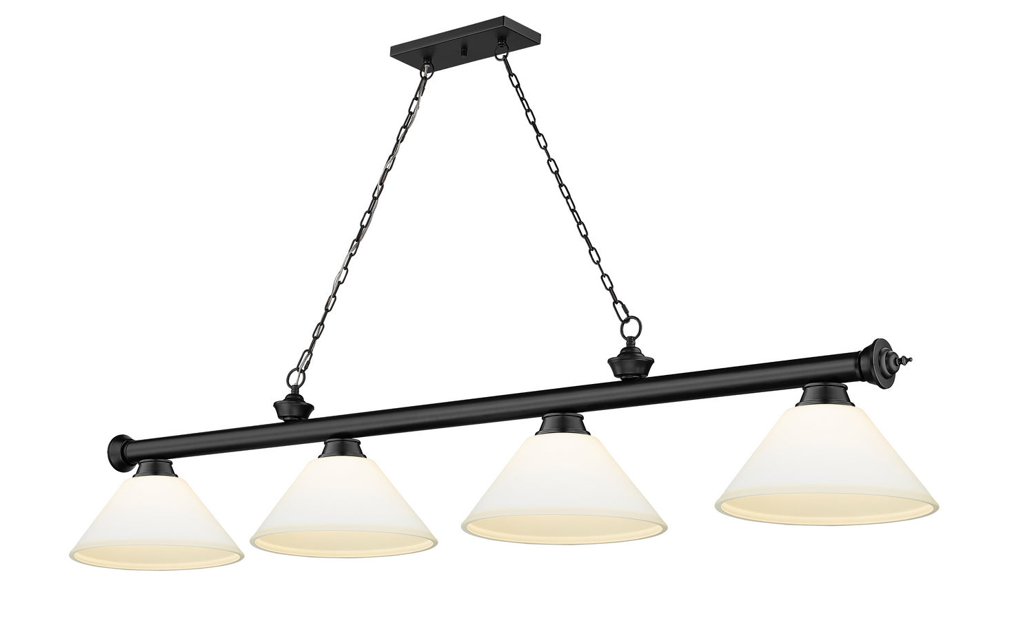 Z-Lite - 2306-4MB-AMO14 - Four Light Billiard - Cordon - Matte Black