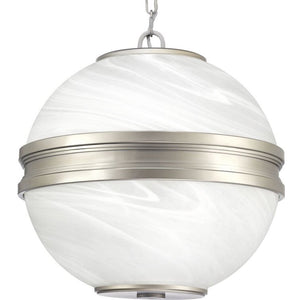 Progress Lighting - P500204-081 - Three Light Pendant - Point Dume-Moonrise - Antique Nickel