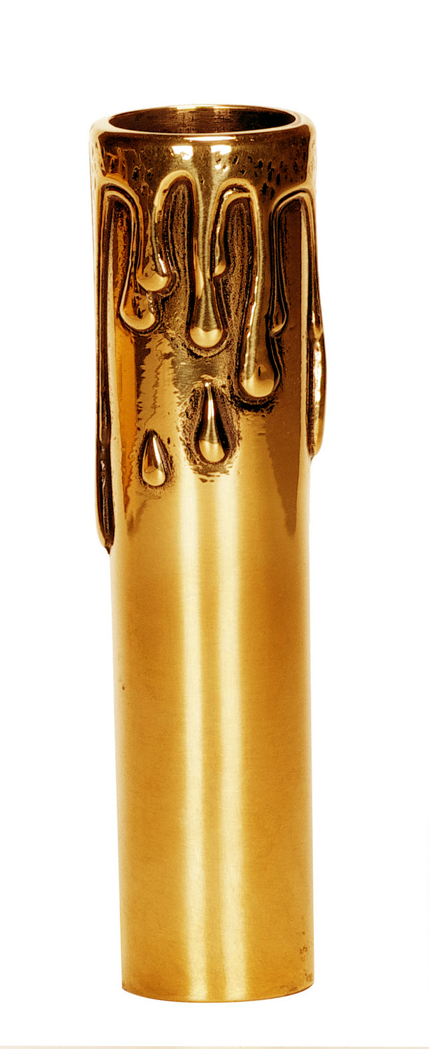 Satco - 80-2145 - Candle Cover With Drip - Polished Brass