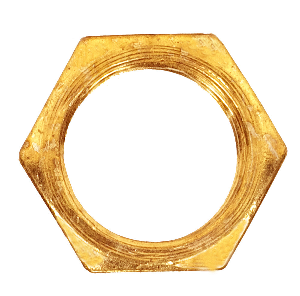 Satco - 90-591 - Locknut - Brass Plated
