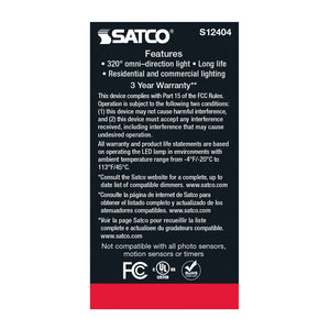 Satco - S12404 - Light Bulb - Soft White