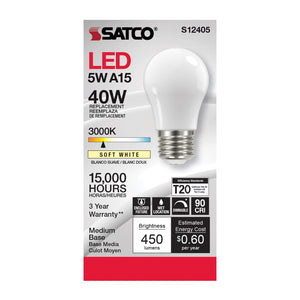 Satco - S12405 - Light Bulb - Soft White