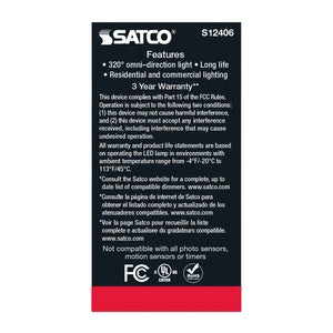 Satco - S12406 - Light Bulb - Clear