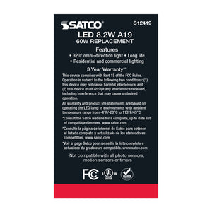 Satco - S12419 - Light Bulb - Soft White