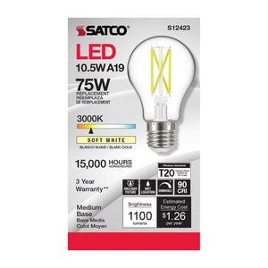 Satco - S12423 - Light Bulb - Clear