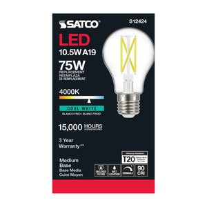 Satco - S12424 - Light Bulb - Clear