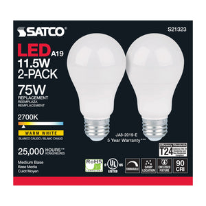 Satco - S21323 - Light Bulb - Frost
