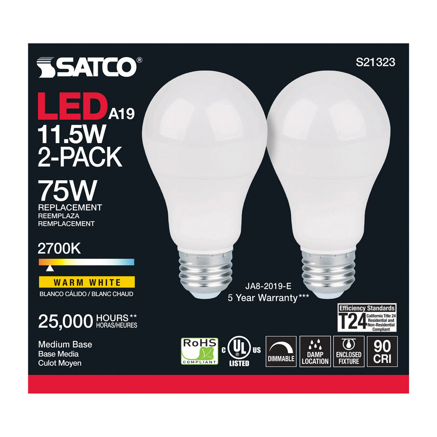 Satco - S21323 - Light Bulb - Frost