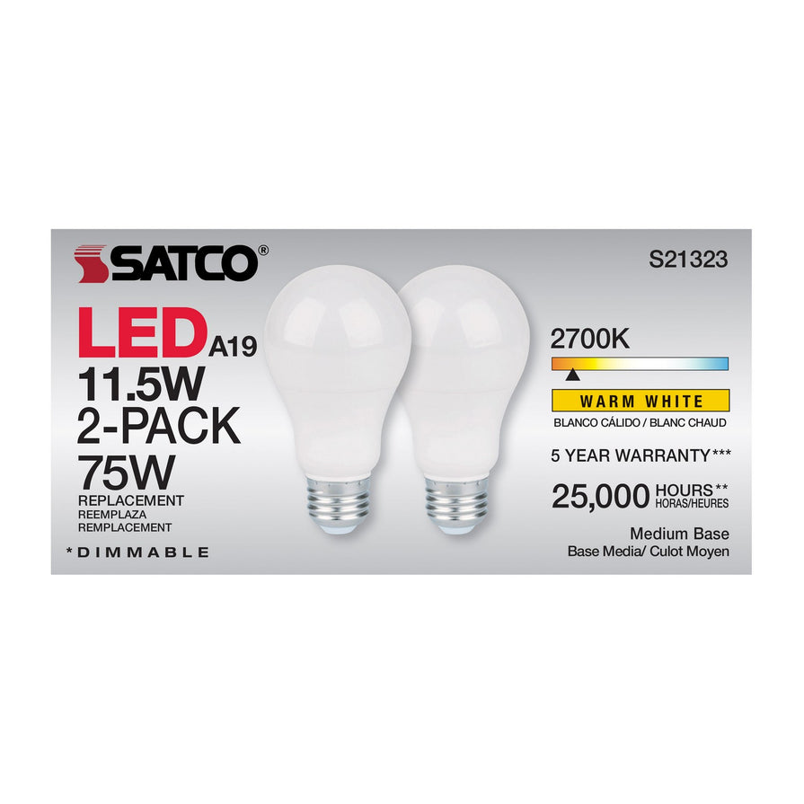 Satco - S21323 - Light Bulb - Frost
