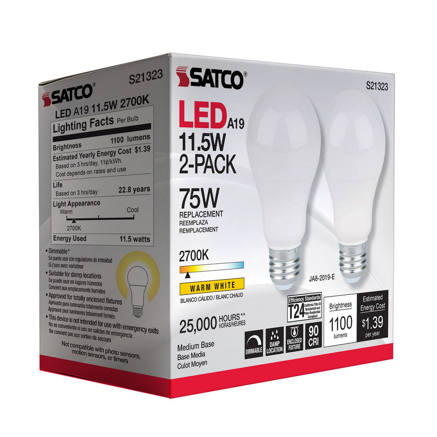 Satco - S21323 - Light Bulb - Frost