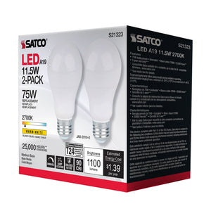 Satco - S21323 - Light Bulb - Frost
