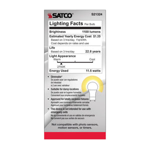 Satco - S21324 - Light Bulb - Frost