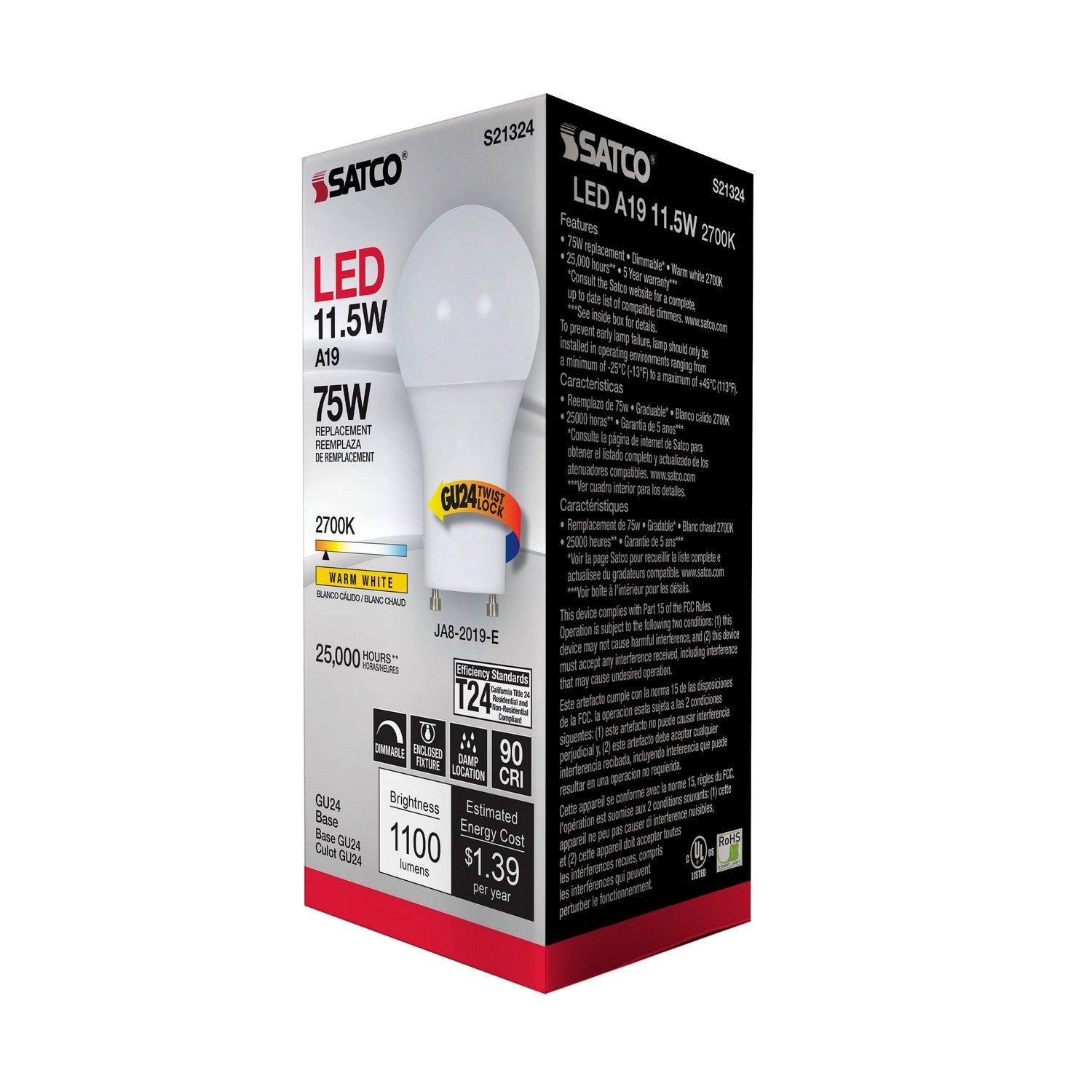 Satco - S21324 - Light Bulb - Frost