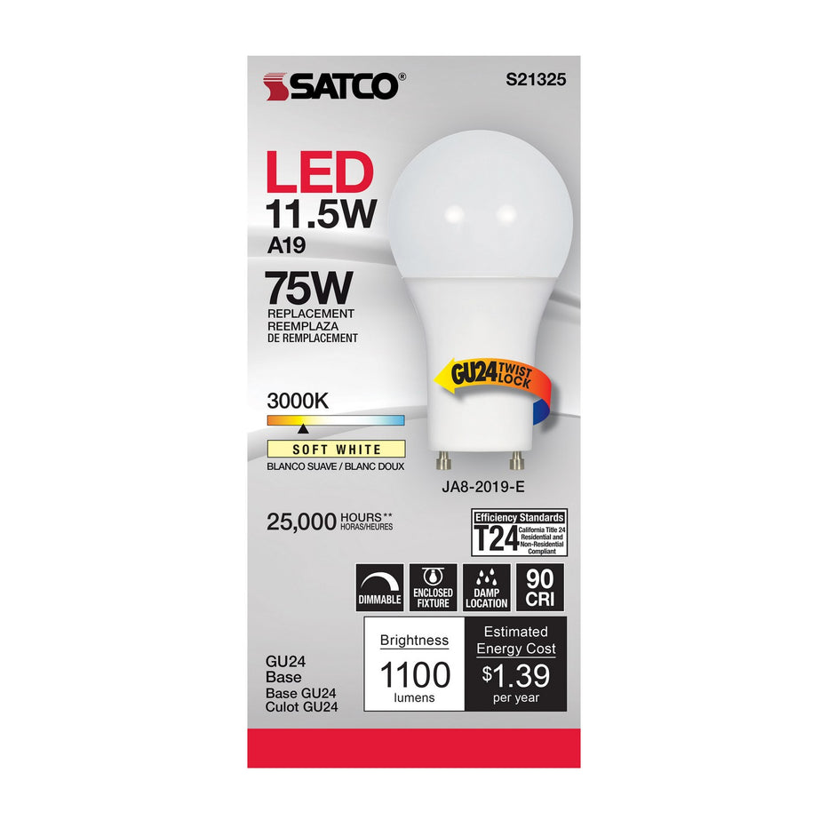 Satco - S21325 - Light Bulb - Frost