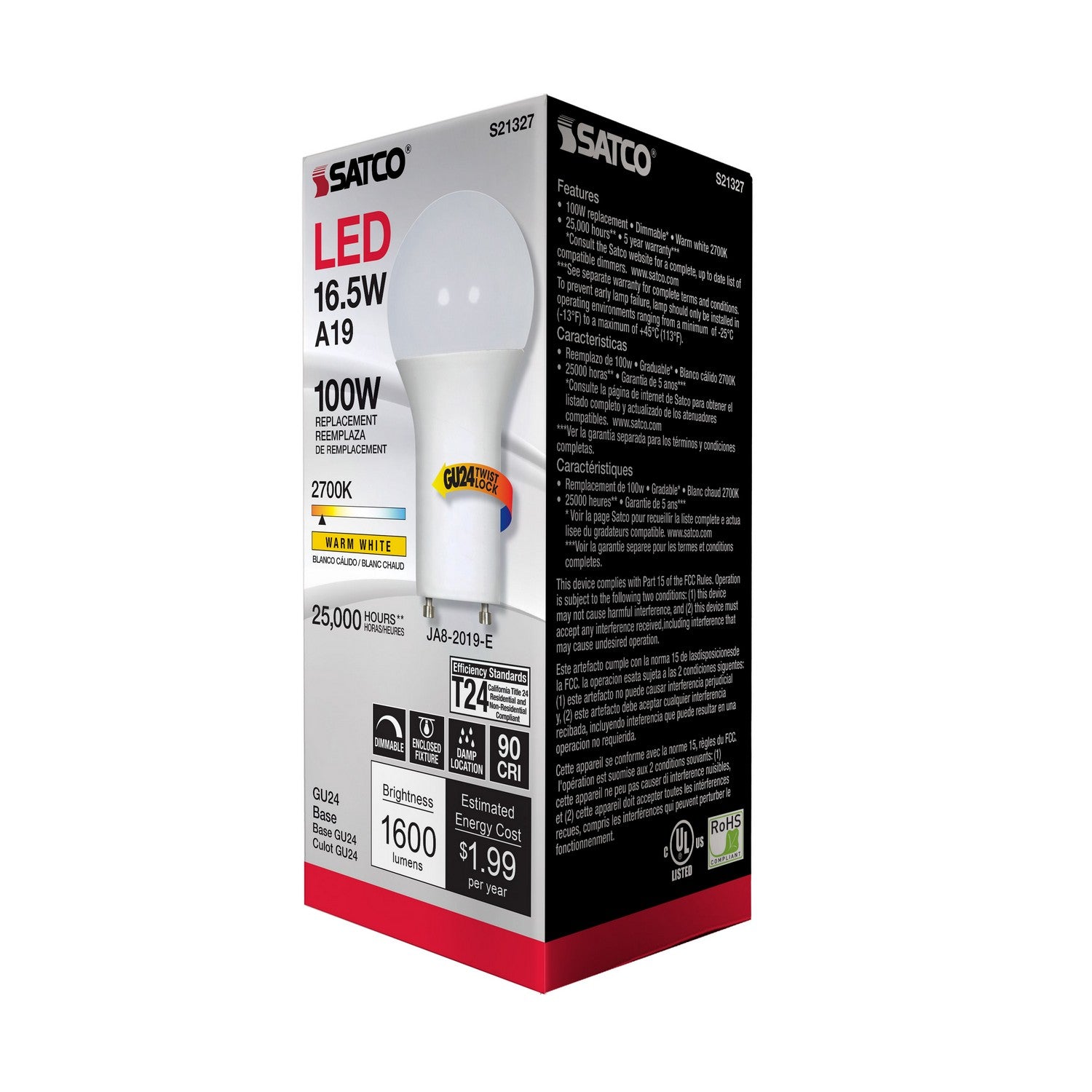 Satco - S21327 - Light Bulb - Frost