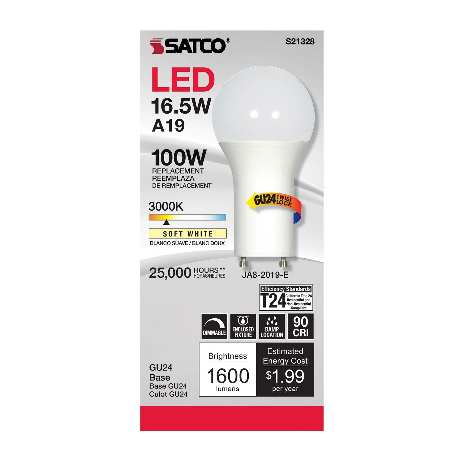Satco - S21328 - Light Bulb - Frost