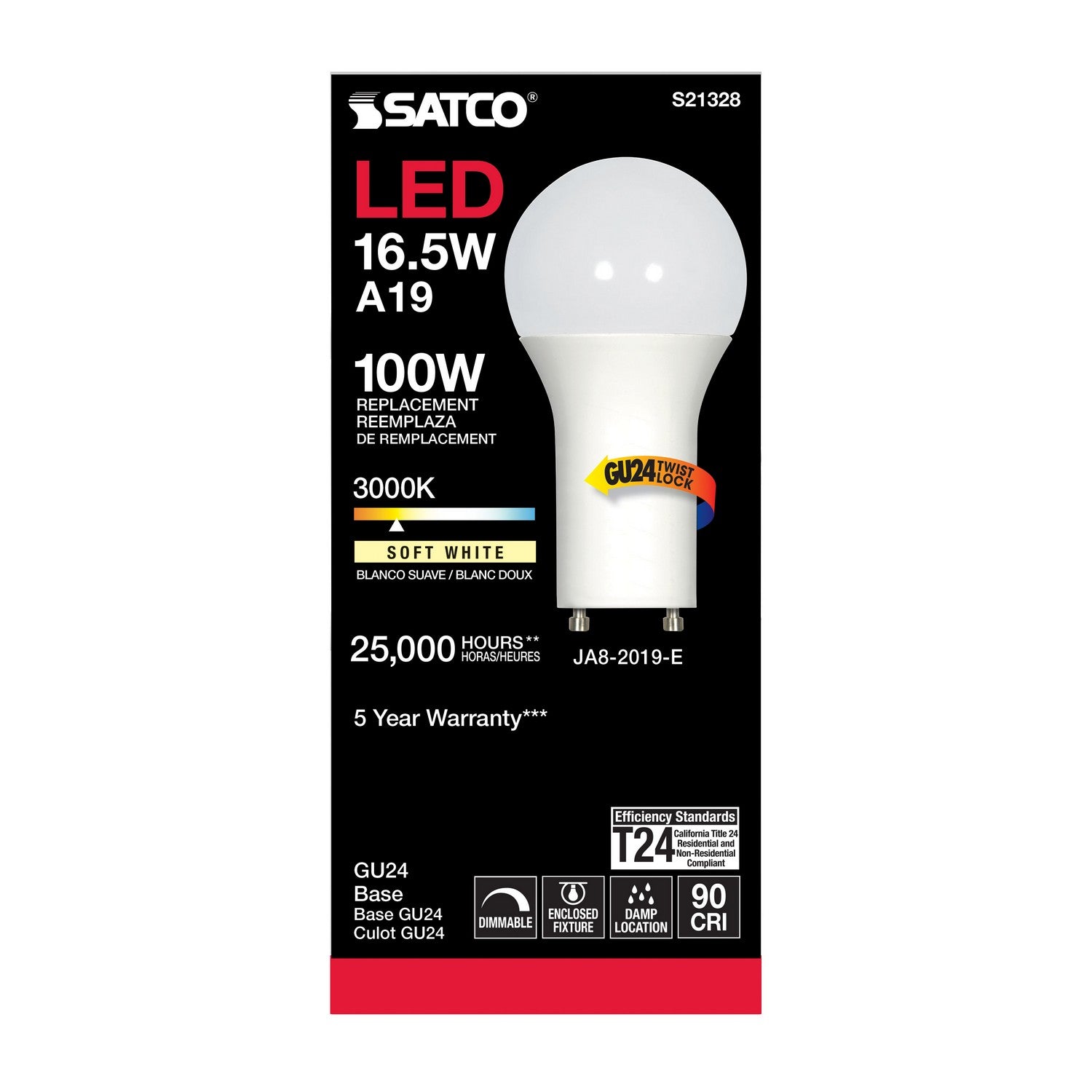Satco - S21328 - Light Bulb - Frost