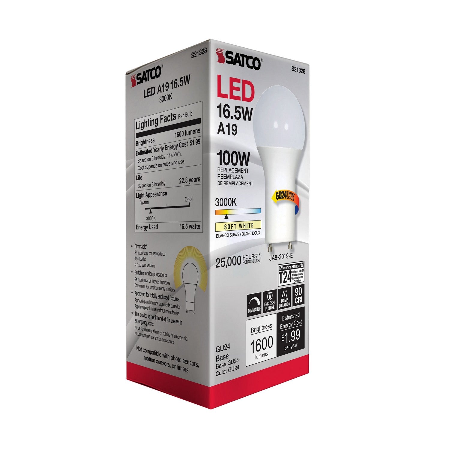 Satco - S21328 - Light Bulb - Frost