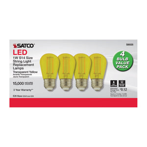 Satco - S8025 - Light Bulb - Transparent Yellow