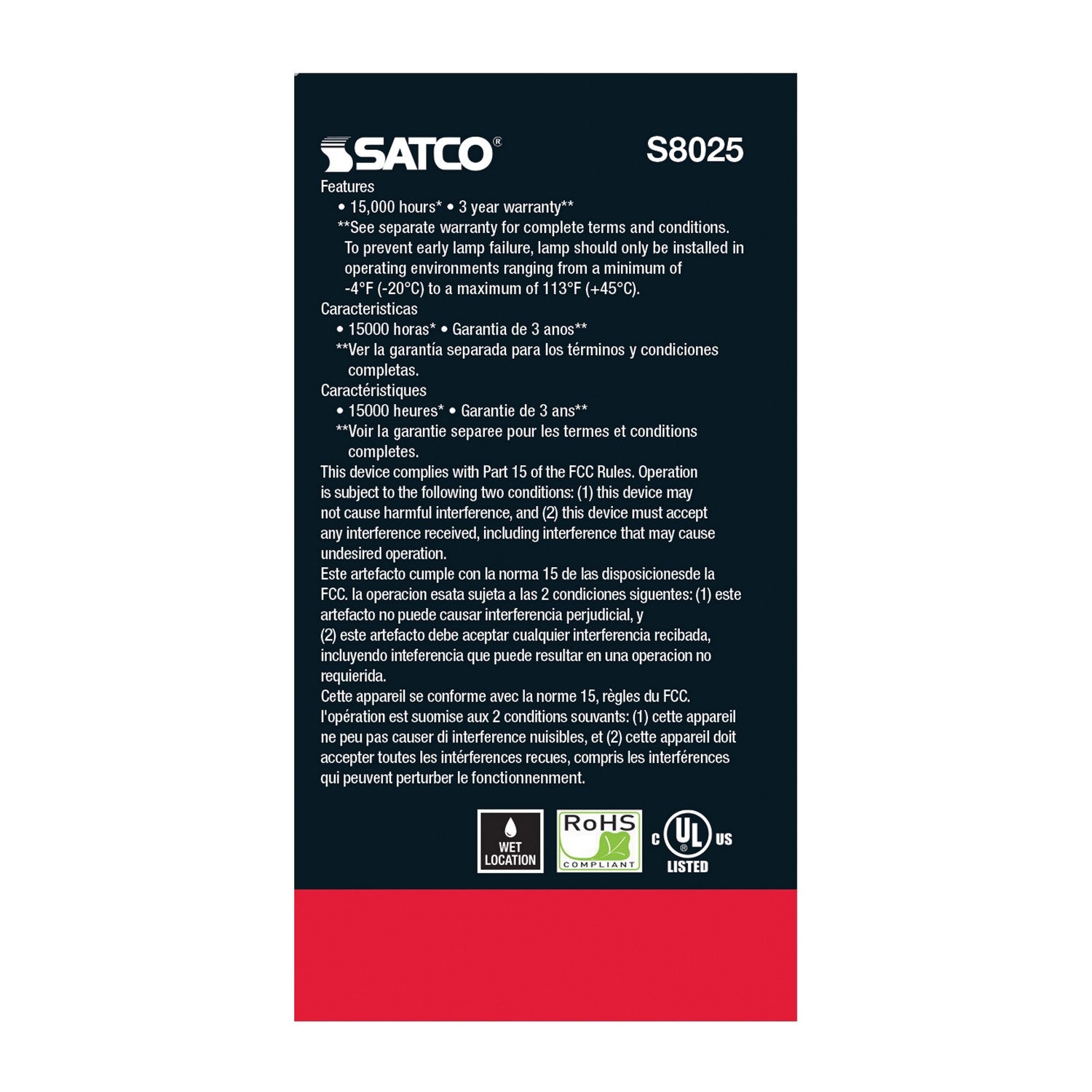 Satco - S8025 - Light Bulb - Transparent Yellow