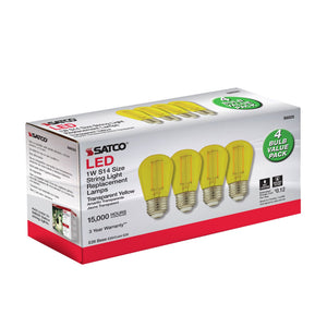 Satco - S8025 - Light Bulb - Transparent Yellow