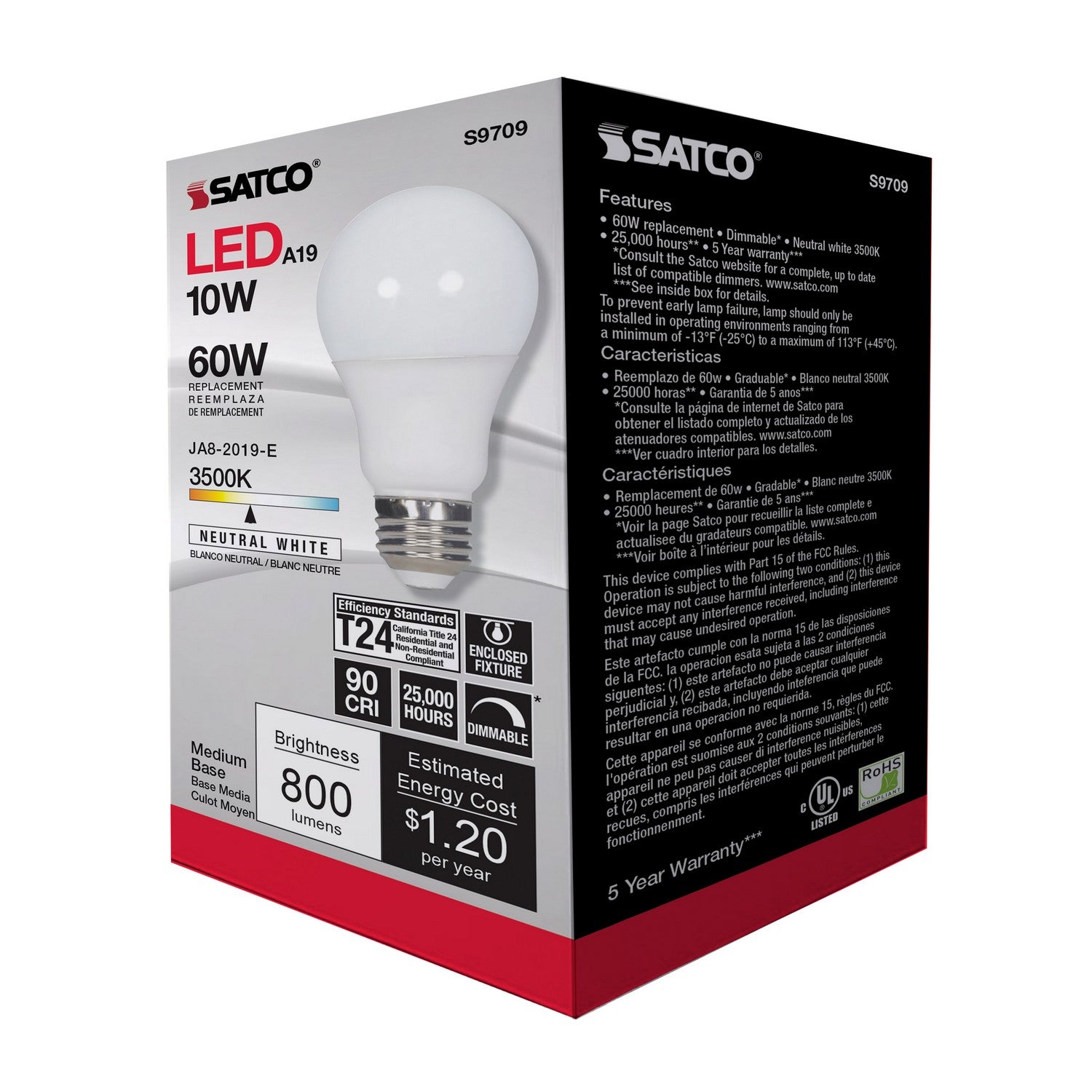 Satco - S9709 - Light Bulb - Frost