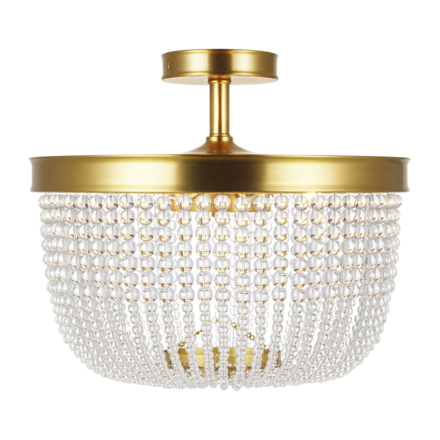 Visual Comfort Studio - CF1076BBS - Six Light Semi Flush Mount - Summerhill - Burnished Brass