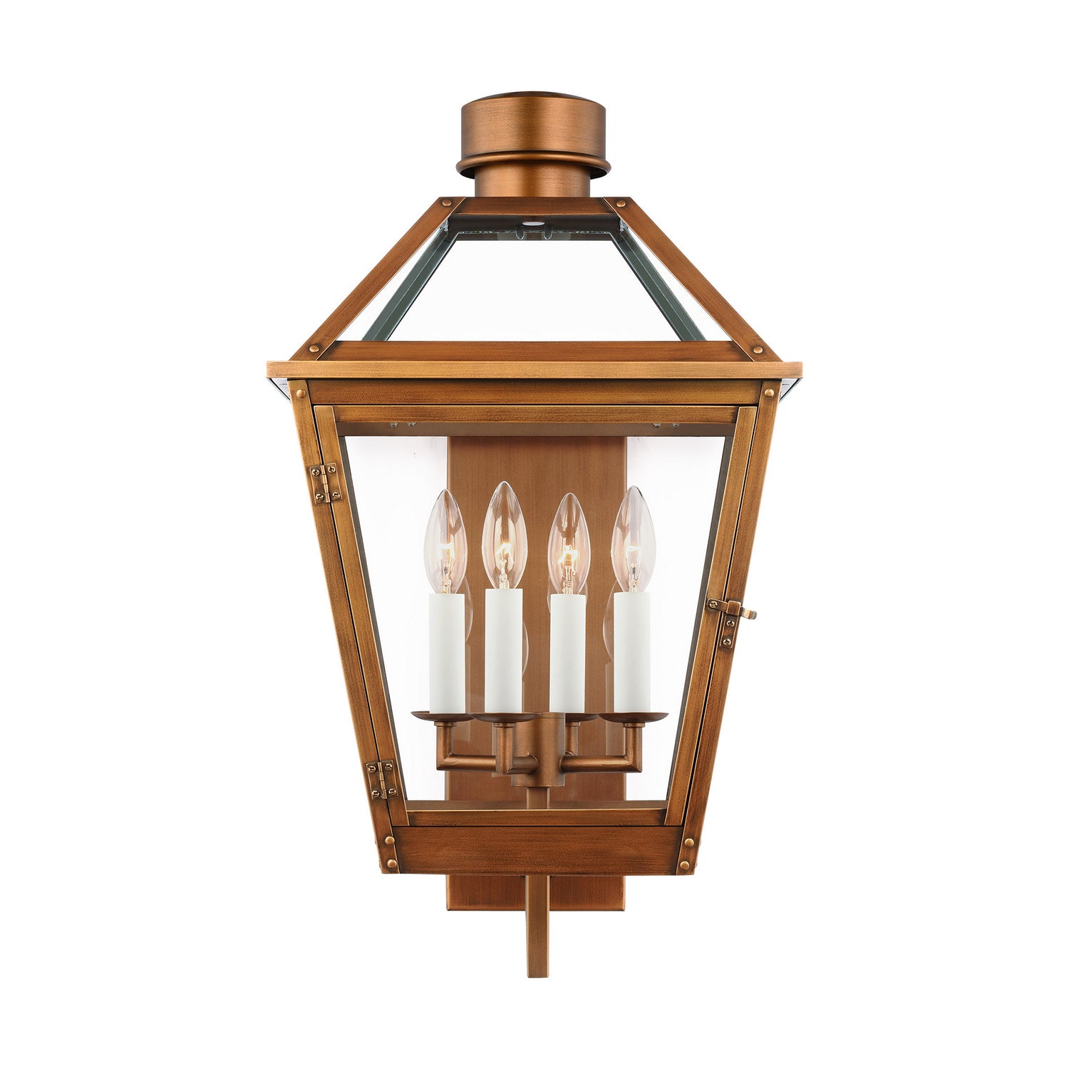 Visual Comfort Studio - CO1374NCP - Four Light Lantern - Hyannis - Natural Copper