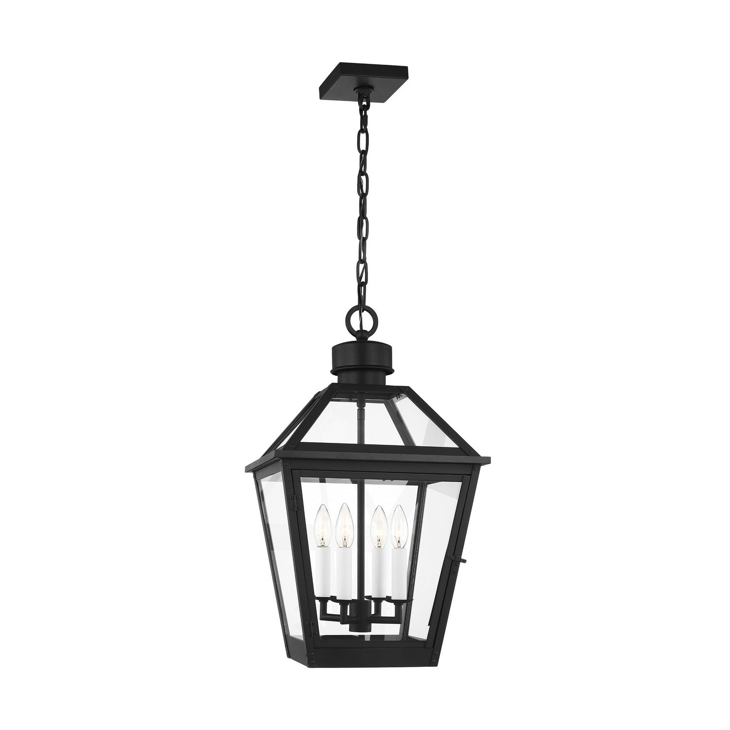 Visual Comfort Studio - CO1424TXB - Four Light Pendant - Hyannis - Textured Black