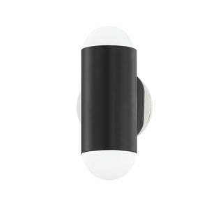 Mitzi - H484102-PN/SBK - Two Light Wall Sconce - Kira - Polished Nickel/Soft Black