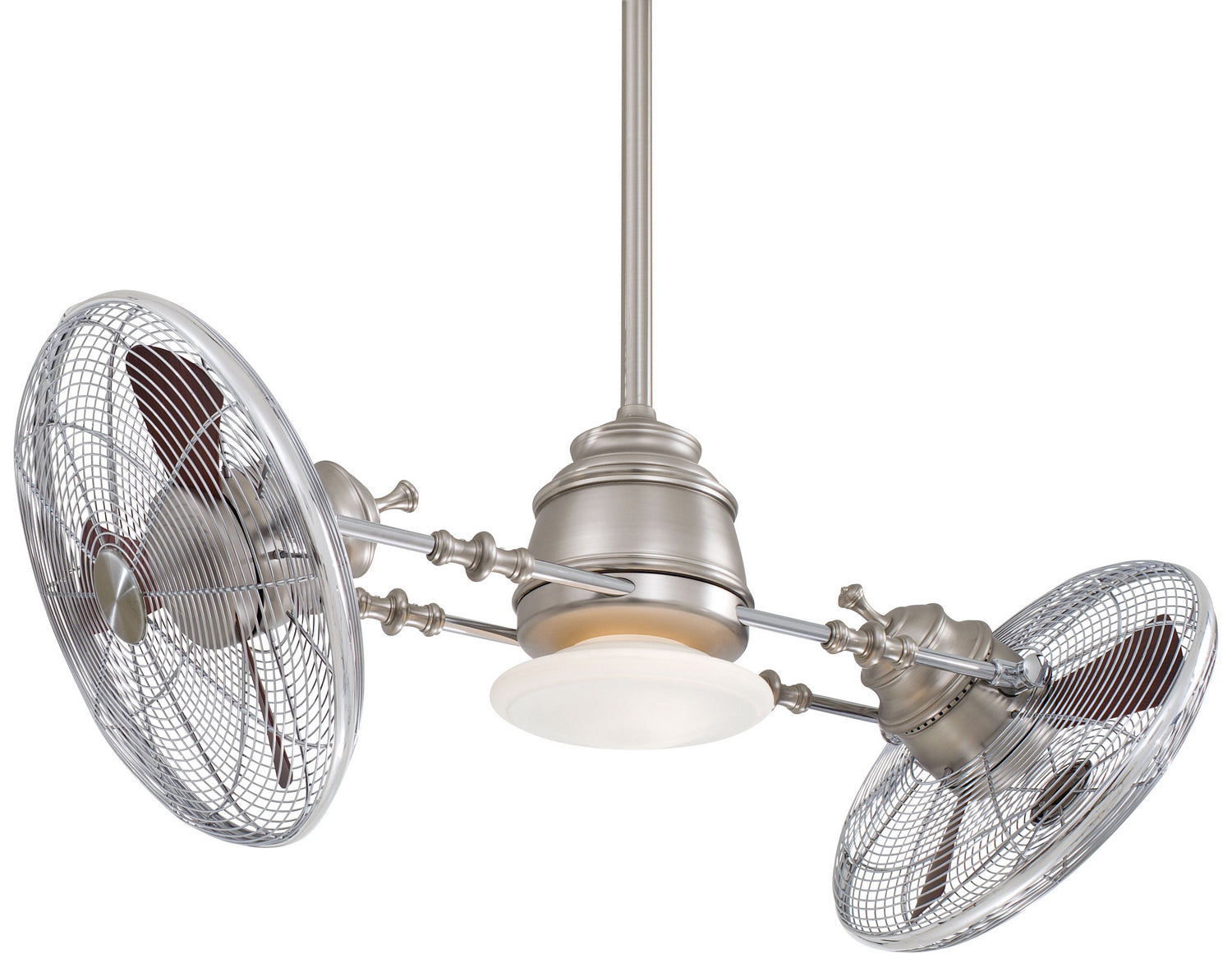 Minka Aire - F802L-BN/CH - 42"Ceiling Fan - Vintage Gryo Led - Brushed Nickel W/ Chrome