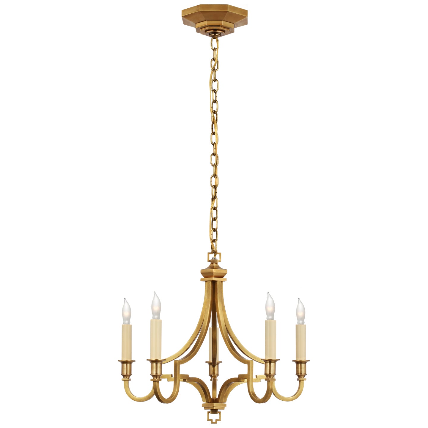 Visual Comfort Signature - CHC 5560AB - LED Chandelier - Mykonos - Antique-Burnished Brass