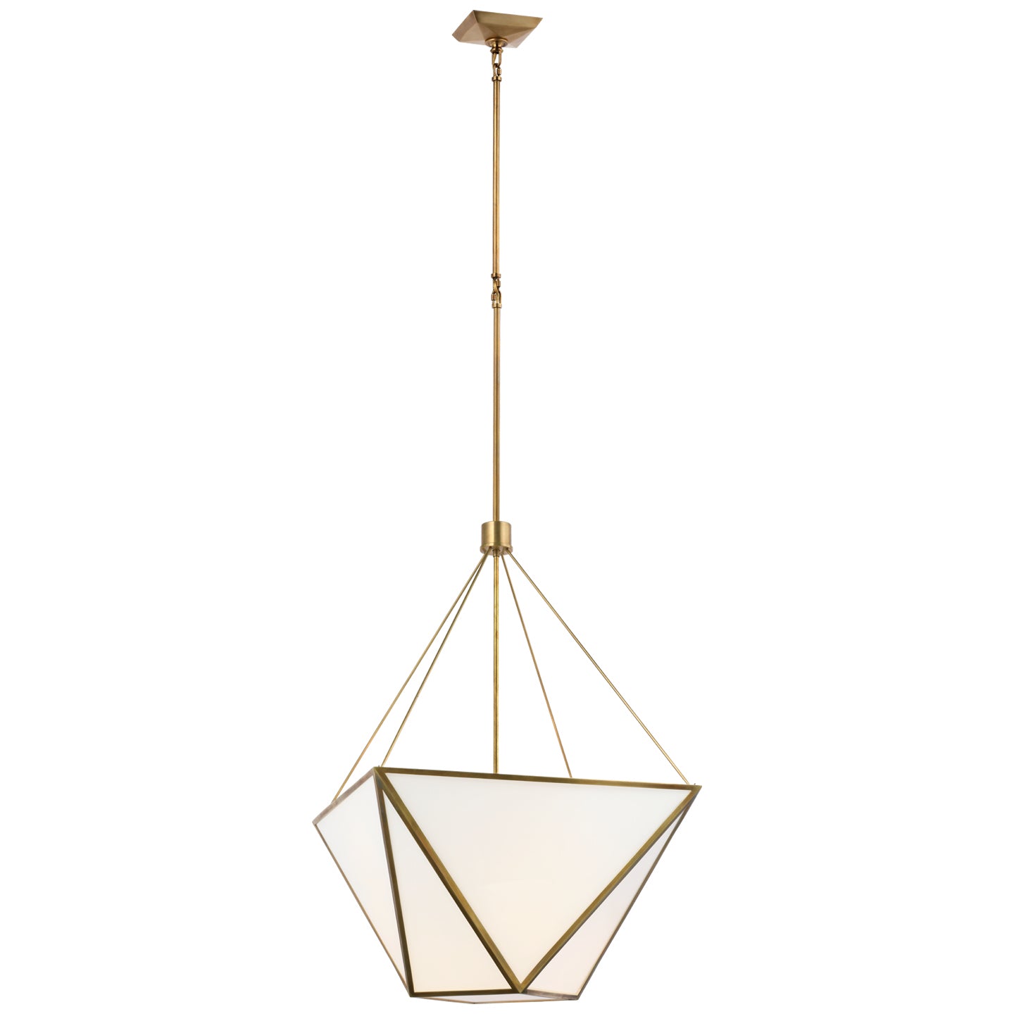 Visual Comfort Signature - JN 5241HAB-WG - LED Lantern - Lorino - Hand-Rubbed Antique Brass