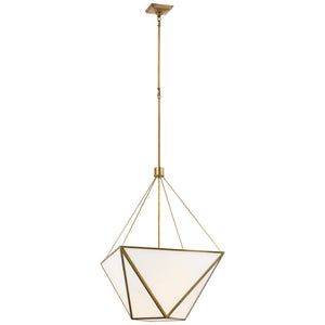 Visual Comfort Signature - JN 5241HAB-WG - LED Lantern - Lorino - Hand-Rubbed Antique Brass