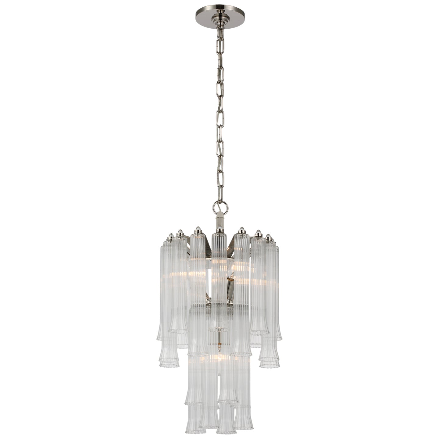 Visual Comfort Signature - JN 5250PN-CG - LED Chandelier - Lorelei - Polished Nickel