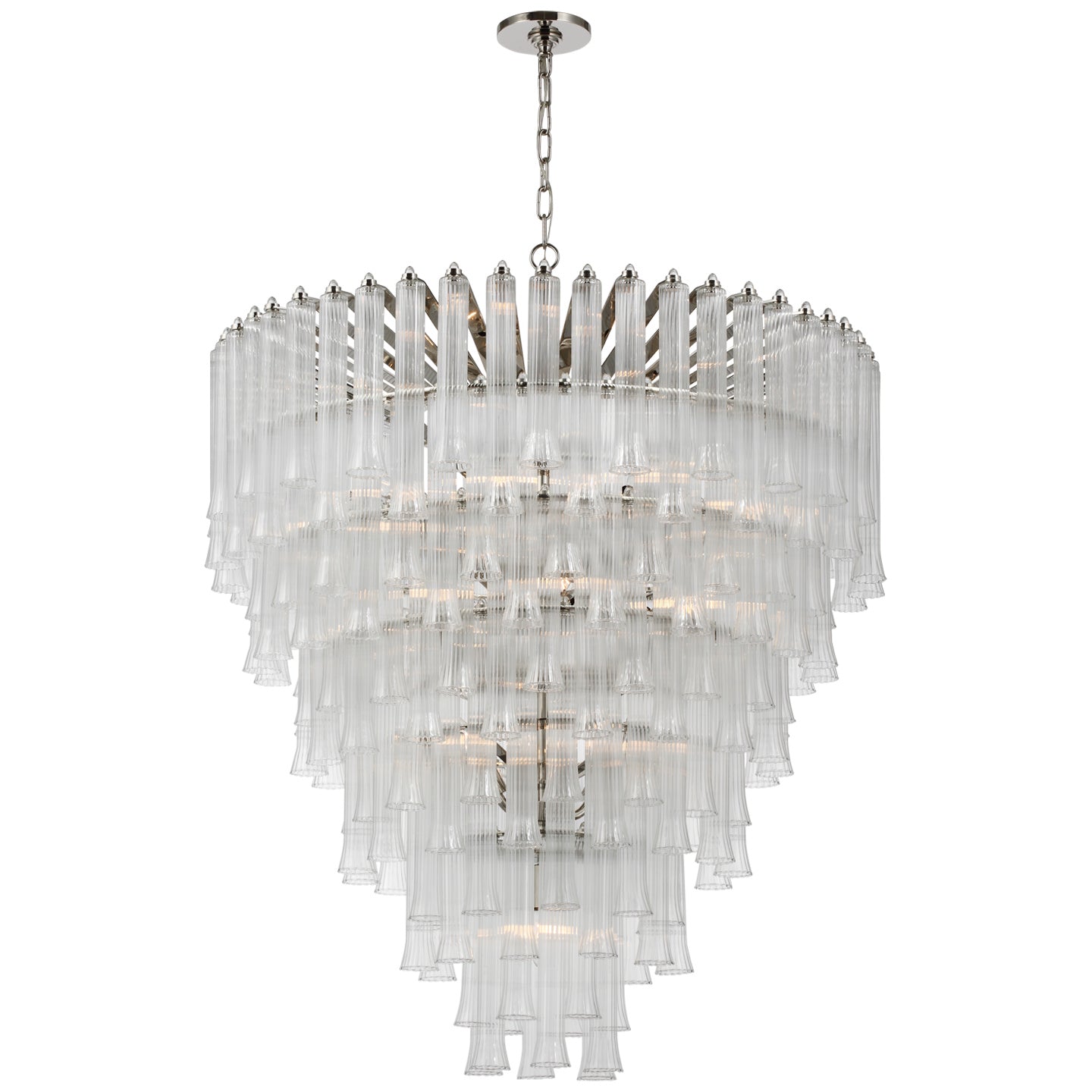 Visual Comfort Signature - JN 5253PN-CG - LED Chandelier - Lorelei - Polished Nickel