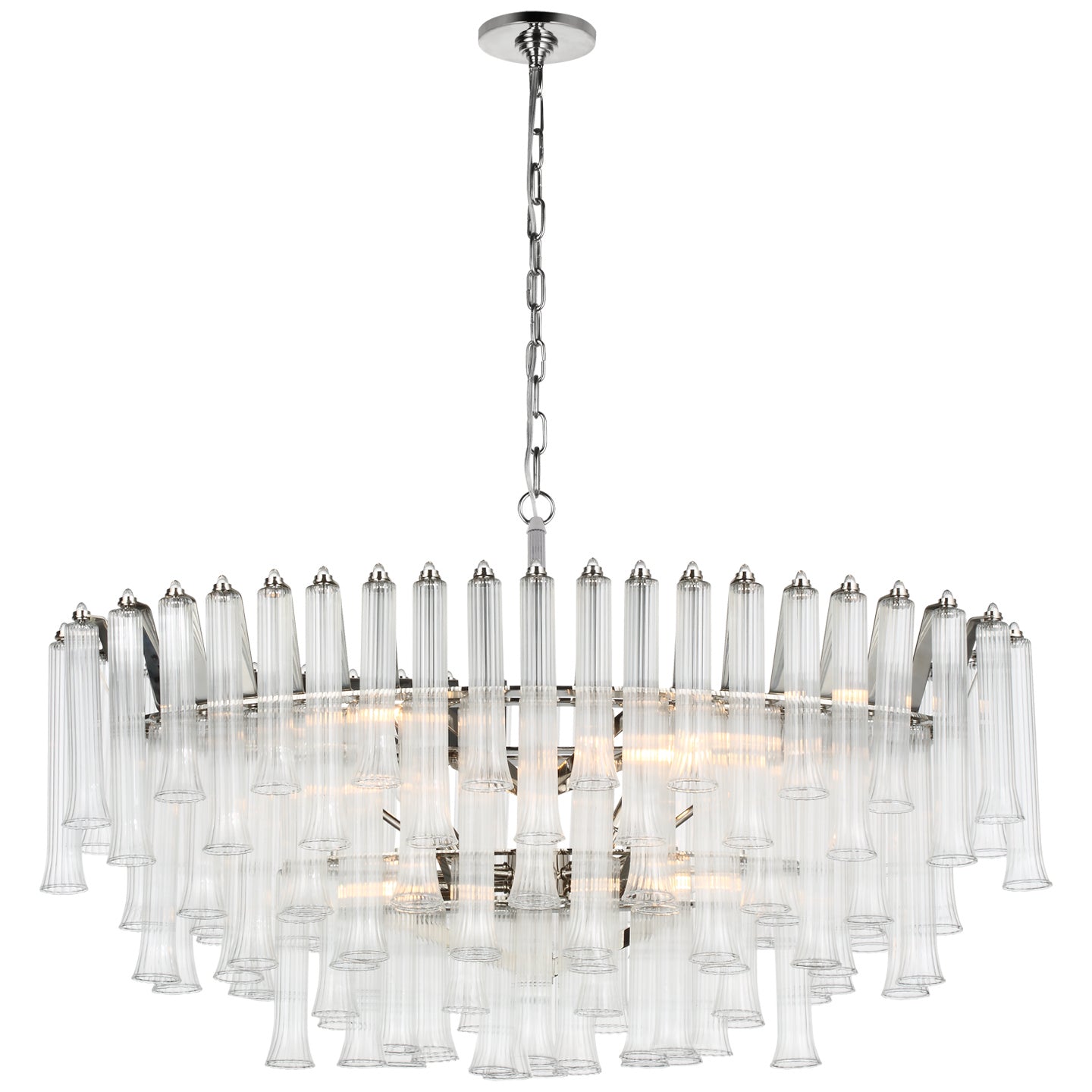 Visual Comfort Signature - JN 5255PN-CG - LED Chandelier - Lorelei - Polished Nickel